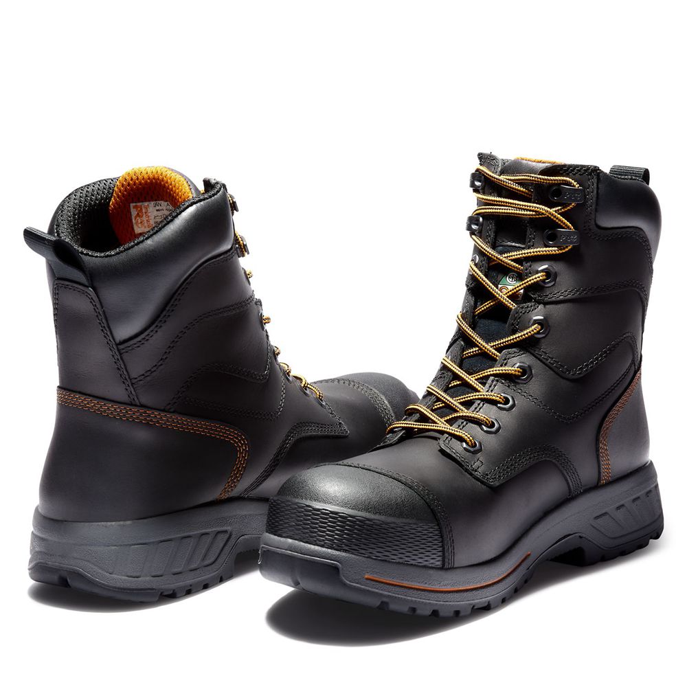Botas de Trabajo Timberland Hombre Pro® Endurance Hd 8\" Comp Toe Negras - Chile FDE-906178
